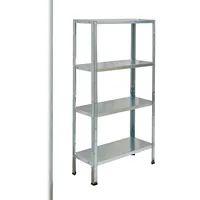 SCHULTE Regalwelt Steckregal Stahl 137x75x30 cm silber