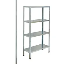 SCHULTE Regalwelt Steckregal Stahl 137x75x30 cm silber
