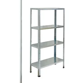 SCHULTE Regalwelt Steckregal Stahl 137x75x30 cm silber