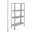 SCHULTE Regalwelt Steckregal Stahl 137x75x30 cm silber