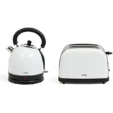 LIVOO weißes Set aus Wasserkocher und Toaster - dod136w - livoo