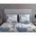 Muller Textil Maritim unifarben Blau 135 x 200 cm + 2 x 80 x 80 cm