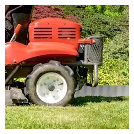 Relaxdays Rasenkante 10m, Beetbegrenzung aus Metall, verzinkt, flexibel, Umrandung f. Beet oder Rasen, 16cm hoch, silber