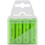 GP 4 Stück R6/AA Ni-MH Akkus GP ReCyko+ 2700 Serie NiMH Akku 1,2V, 2600mAh