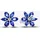 Pandora Ohrstecker Funkelndes Herbarium Blau Silber 292407C01