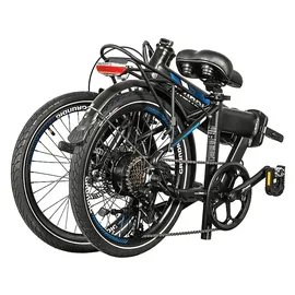 Grundig E-Faltrad 20" Urbanbike (Laufradgröße: 20 Zoll, Rahmenhöhe: 30 cm, Unisex-Rad, 252 Wh, Schwarz)