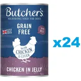 Butcher's Nassfutter Huhn in Gelee 24 x 400 g