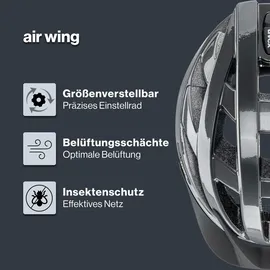 Uvex Air Wing 56-60 cm grey/black 2022