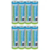 Akku-King 8 STK. Akku NI-MH Mignon AA HR6, KR6, LR6, R6, L6-2600mAh