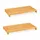 Relaxdays Schneidebrett-Set Bambus 2-tlg. 5 x 52 x 29 cm Natur
