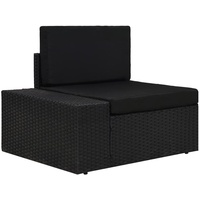 vidaXL Garten-Lounge-Set 4-tlg. schwarz 3054577