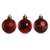 Trendline Christbaumkugeln 12 Kugeln Ø 4 cm Rot Weihnachtskugeln Weihnachtsbaum