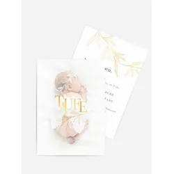 Einladungskarten Taufe selbst gestalten mit Spruch und Fotos im Onlinedesigner bei Meine-Kartenmanufaktur.de