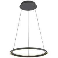 Schöner Wohnen SCHÖNER WOHNEN-Kollektion LED-Pendelleuchte Quillo Alu, Eisen, Stahl & Metall Schwarz