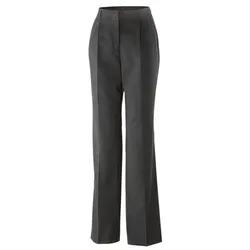 Exner 801 - Damenhose mit Bundfalte : anthrazit 53% Polyester 43% Schurwolle 4% Elasthan 36