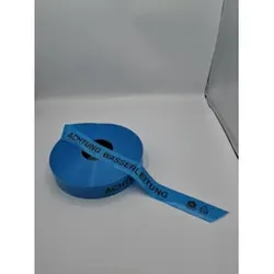 KELMAPLAST Trassen-Warnband 250 m Achtung Wasserleitung aus mind. 80% Regranulat Blauer