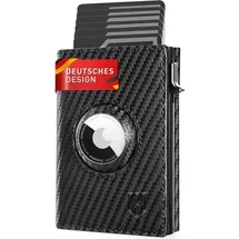 luxuskollektion DODENSHA MagSnap Airtag Wallet Herren Geldbörse grau