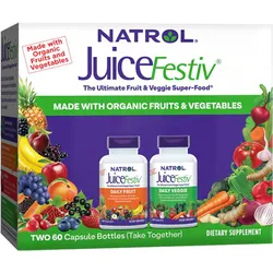 JuiceFestiv – 2 Flaschen Obst & Gemüse (120 Kapseln)