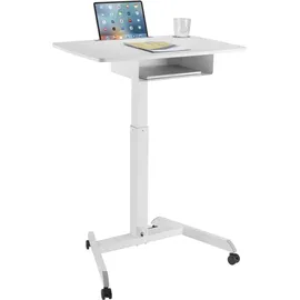 Maclean Brackets Höhenverstellbarer Laptoptisch Weiß