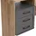 MCW Schreibtisch MCW-P43, Bürotisch Computertisch, 3 Schubladen MDF 75x100x40cm ~ Rivera-Eiche-Optik, dunkelgrau