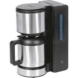 WMF Kaffeemaschine Filterkaffeemaschine Thermoskanne 8 Tassen Stelio 1000 W, Filterkaffeemaschine, Schwarz, Silber