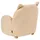 Beliani Kindersessel Katze 40 x 40 x 30 cm Holz beige