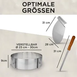 LAVUR Tortenring Set