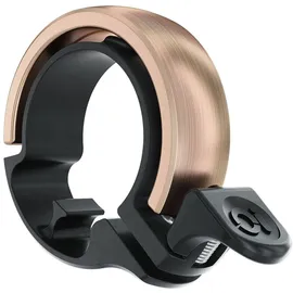 Knog Oi Classic Large Fahrradklingel schwarz matt, passend für Lenkerdurchmesser 23,8-31,8 mm