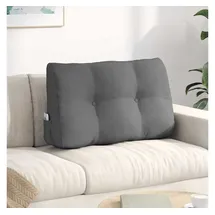 vidaXL Rücken Kissen 80 x 24 x 50 cm Dunkelgrau