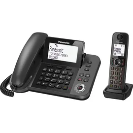 Panasonic KX-TGF320E, DECT, Schwarz, LCD, AAA, 1,88 - 1,9 Hz, Wall/Desk - Schwarz