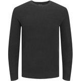 JACK & JONES Male Strickpullover mit Rundhals Einfarbig Strickpullover mit Rundhals