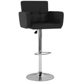 vidaXL Barhocker 2 Stk. Schwarz Kunstleder