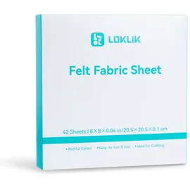 loklik Filzplatten Set 1,0 mm 42 Farben