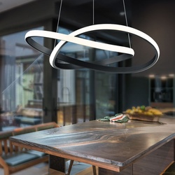 LED Design Hänge Decken Lampe Wohn Ess Zimmer Pendel Leuchte DIMMBAR Höhenverstellbar Reality Leuchten R32051132