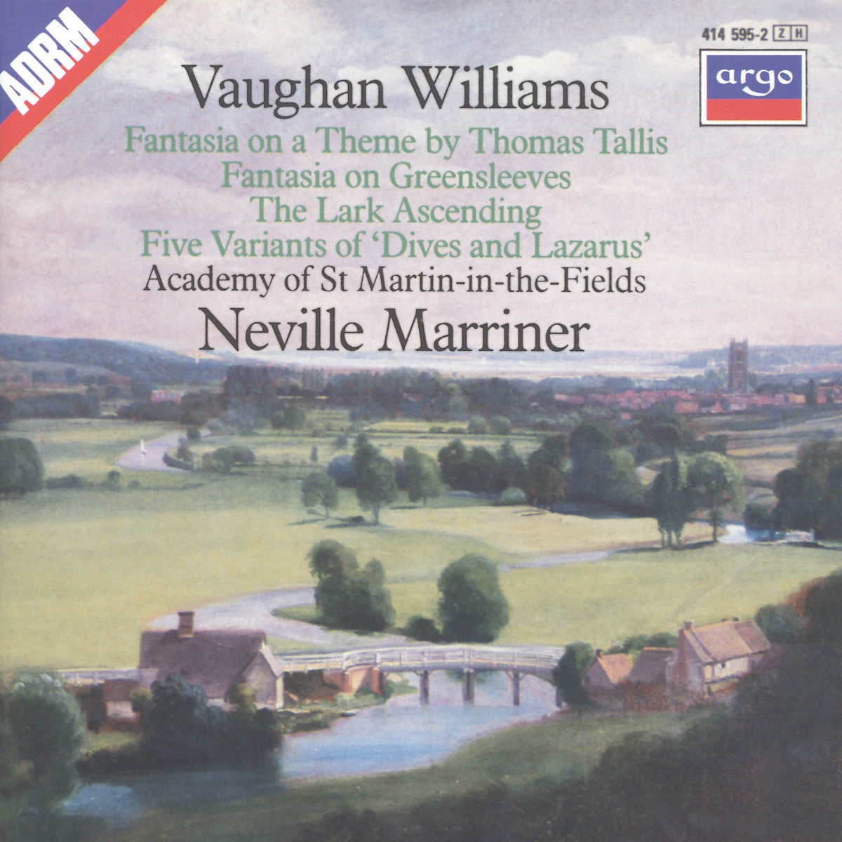 Vaughan Williams: Tallis Fantasia  Fantasia on Greensleeves  The Lark Ascending etc. - Neville Marriner  Amf. (CD)