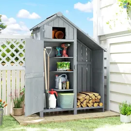 Outsunny Geräteschrank 5,15 x 1,29 m Grau