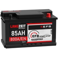 Starterbatterie Autobatterie EFB 12V 85Ah 800A/EN Start-Stop Batterie 80Ah 90Ah