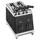 Milantoast Sandwichtoaster mit Zangen Schwarz
