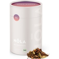 NOLA Bio Teemischung 'Spicy Karma' - BIO Kräuter-Tee mit Zimt, Kakaoschalen, Kardamom und Süßholzwurzel - loser Premium Bio-Kräutertee mit 100% natürlichen Zutaten, vegan