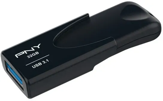 PNY Attache 4 USB-Stick 32 GB USB Typ-A 3.2 Gen 1 (3.1 Gen 1) Schwarz