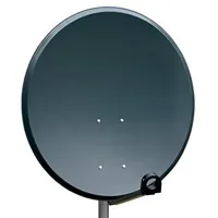 PremiumX 100cm Stahl anthrazit + Single LNB