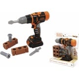 Smoby - Black+Decker - Mechanischer Akkuschrauber - Kleinkind Spielzeug - 2 Bits + 4 Zubehörteile