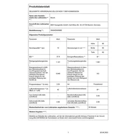 Bosch Serie 4 SMS4EMW06E Geschirrspüler (freistehend, 600 mm breit, Weiß)