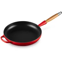 Le Creuset Signature Sautépfanne 28 cm kirschrot mit Holzgriff
