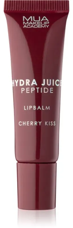 MUA Makeup Academy Hydra Juice Peptide Lip Balm feuchtigkeitsspendendes Lippenbalsam für höheren Glanz Duft Cherry Kiss 10 ml