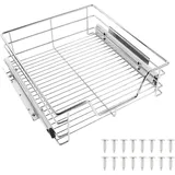 Ausziehbare Teleskop Schublade Küchenschublade Korbauszug Schrankauszug 46×14×44cm[46cm]