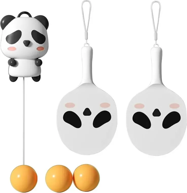 SPORTSOUL Ping-Pong-Bälle mit Panda-Motiv, Trainingsbälle für Kinder zur Koordinationsschulung