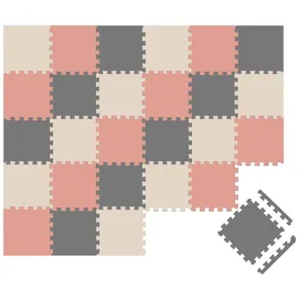 LittleTom 27 Teile Spielmatte Baby Puzzlematte 30x30 Krabbelmatte Bodenmatte Kinderzimmer