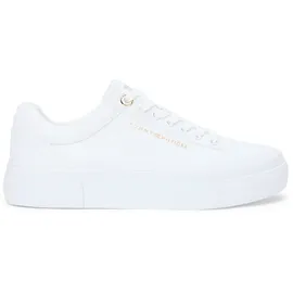 Tommy Hilfiger TH FOXING PLATFORM CANVAS Damen Weiß 36