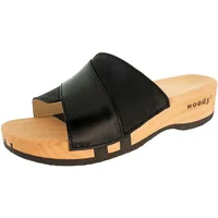 woody Damen Lucy Clog Pantolette, Schwarz-Nero, 40 EU